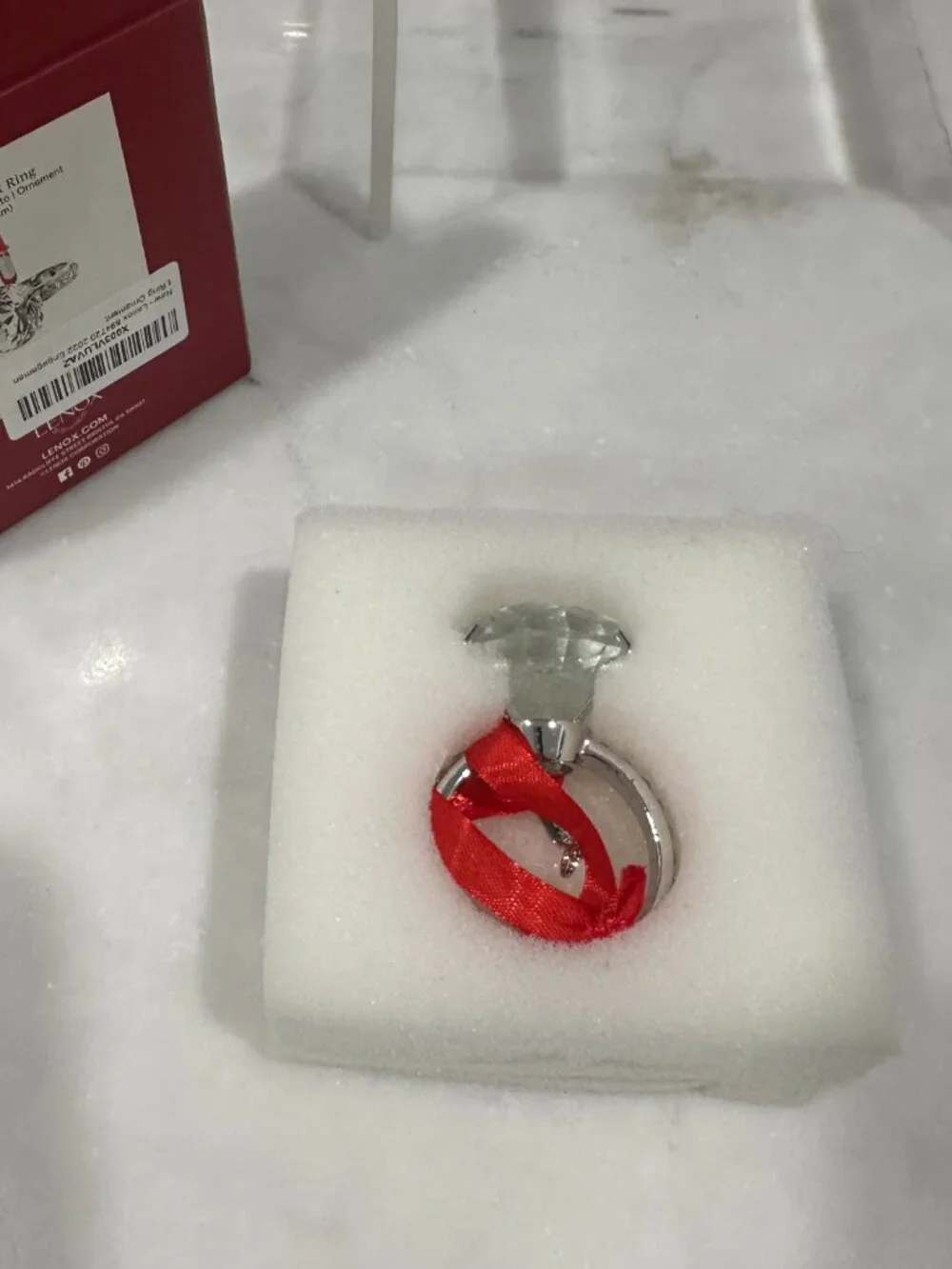 Lenox 2022 Engagement Ring Ornament 💍